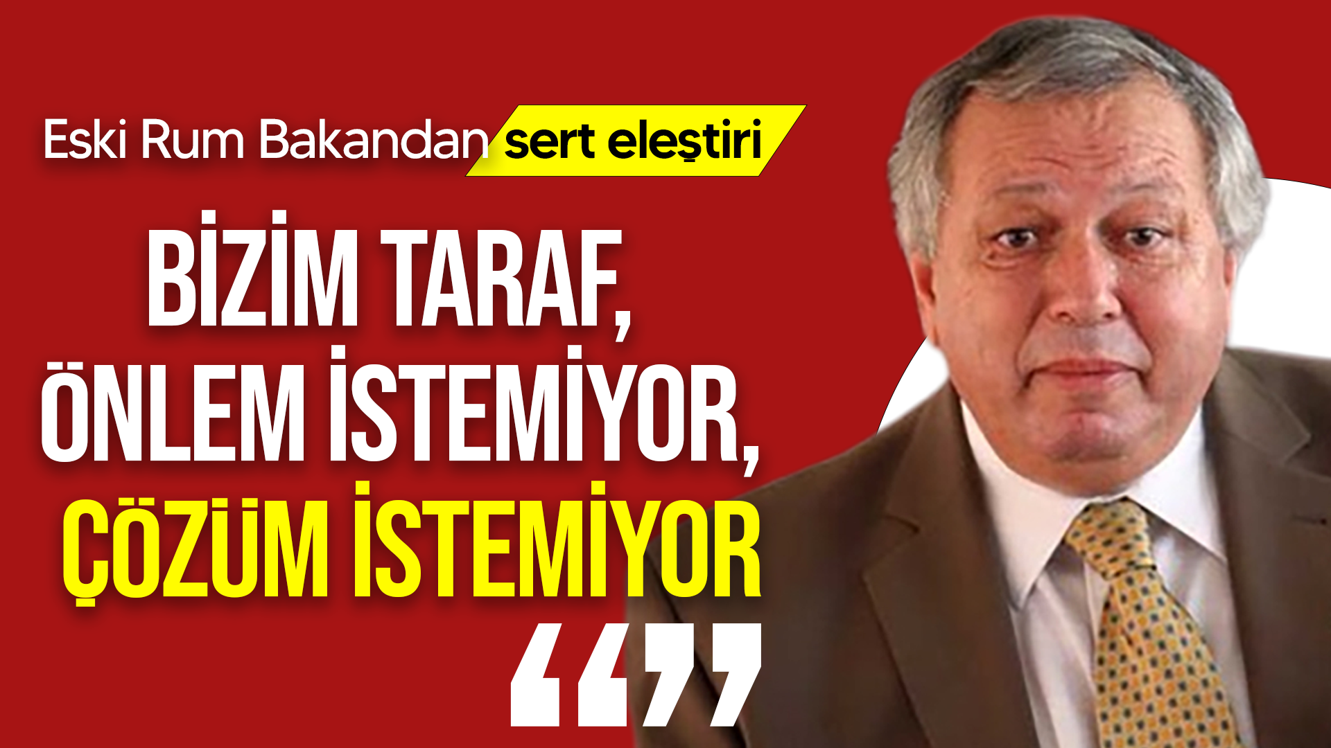 Themistokleous’tan BM’ye ve siyasi çevrelere eleştiri